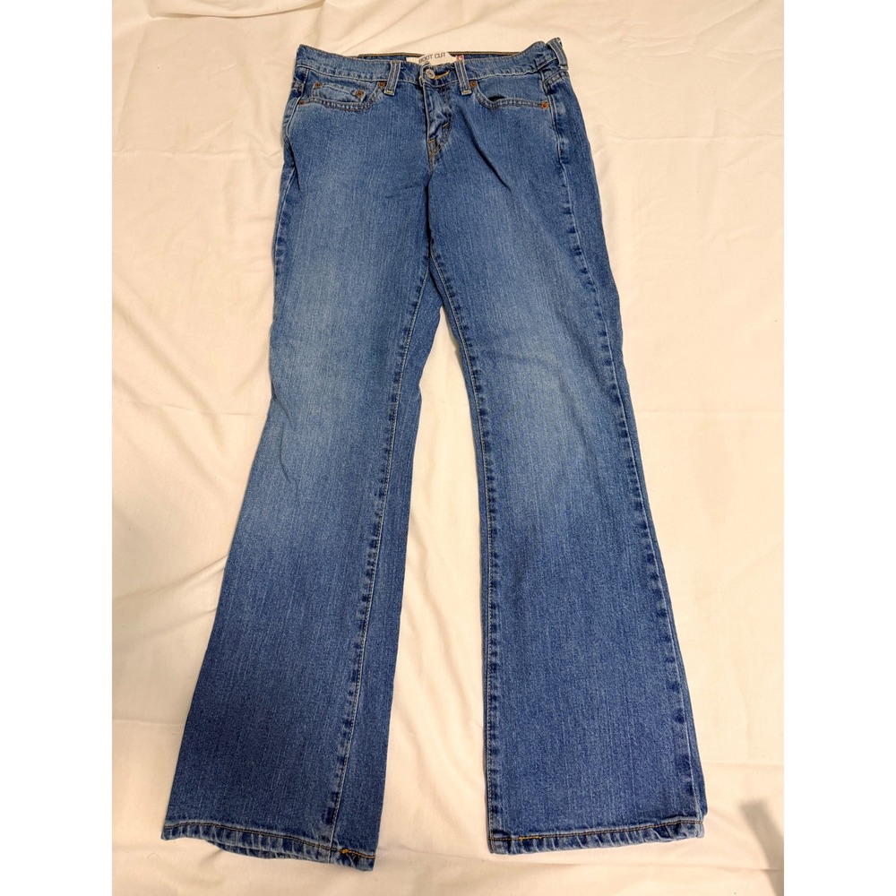 Levis 515 Boot Cut Jeans Womens 8M Medium Wash Blue Denim Stretch Mid Rise